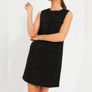 Black Sleeveless Utility Dress